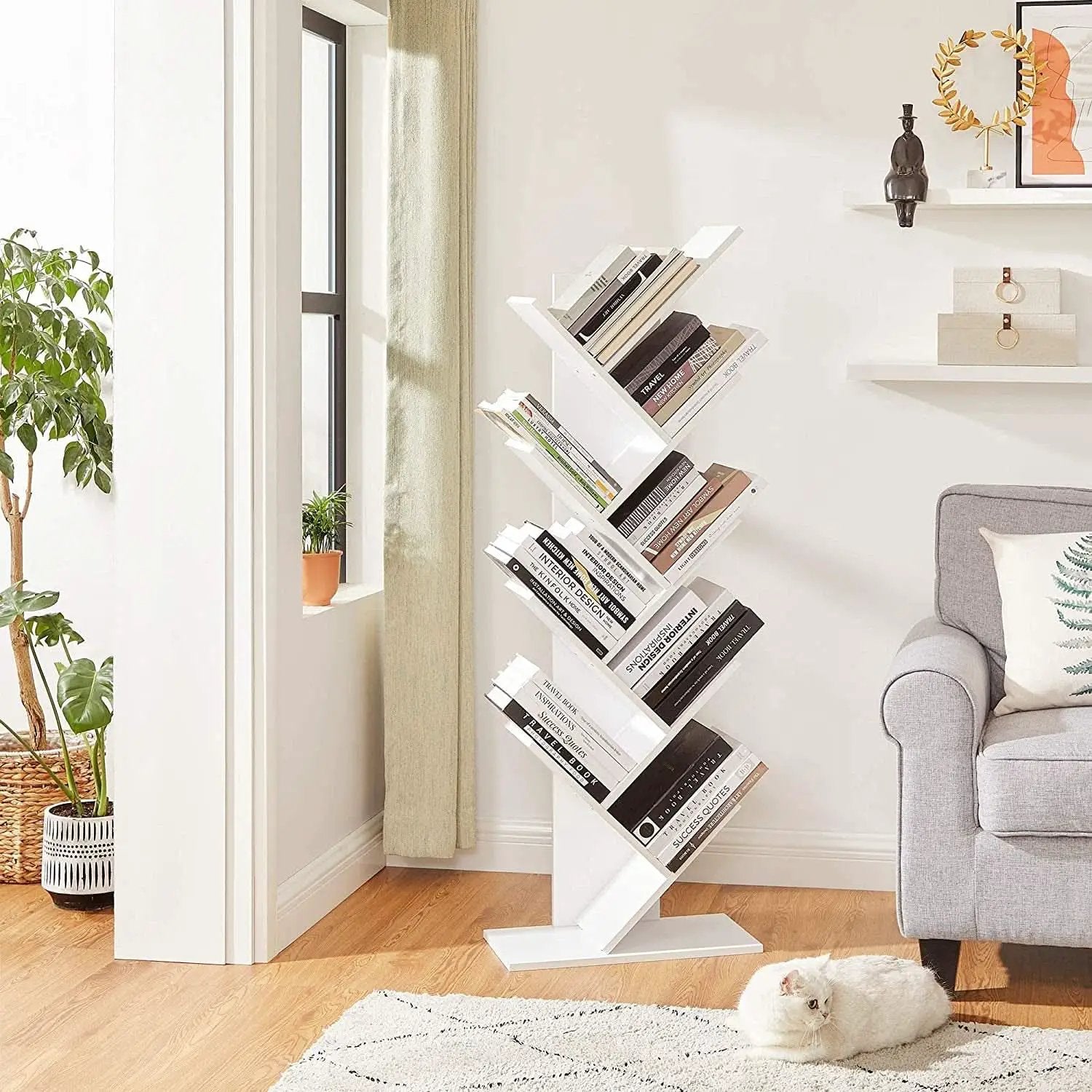 Tree Branch Bookshelf 8 Tier For Small Spaces Home Office from PriceLows™
