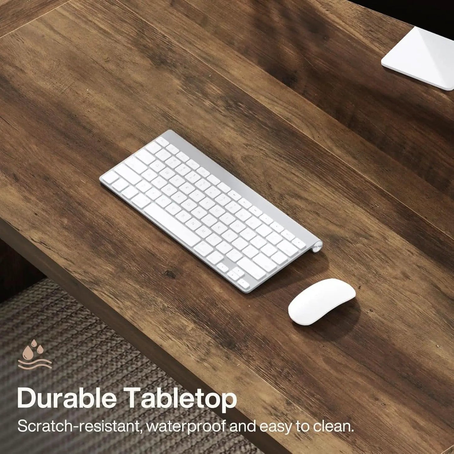 71 Inch Brown Executive Wood Computer Desk For Home Office from PriceLows™