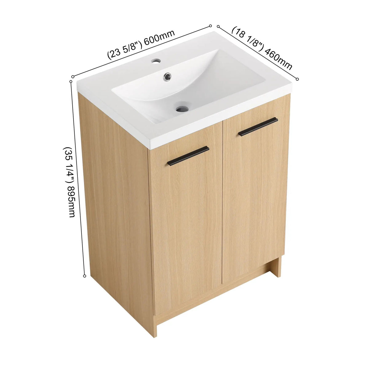 Floating Bathroom Vanity With Sink | Plywood | Double Door