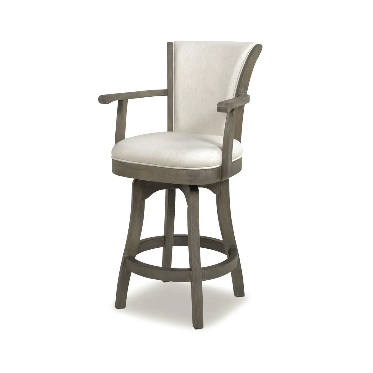 Williams Swivel Bar Stool | Counter Height | High Backrest | Sturdy Armrests
