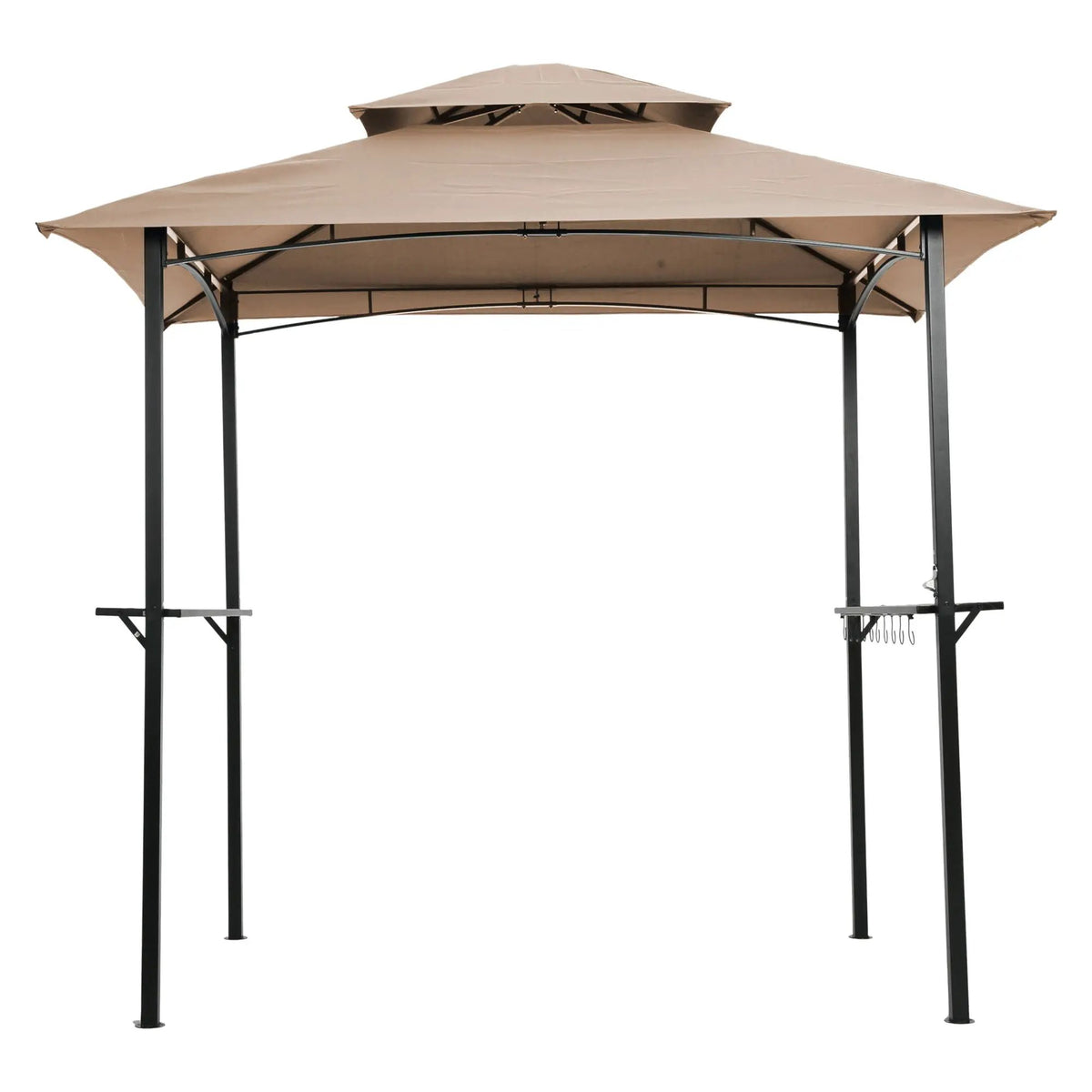 Outdoor Grill Gazebo | Double Tier Canopy | Steel Frame | 3 Person