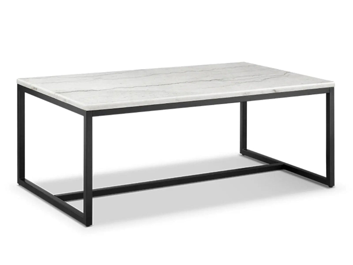 Torin Rectangular Table | 3 Pieces | Marble & Metal | Living Room