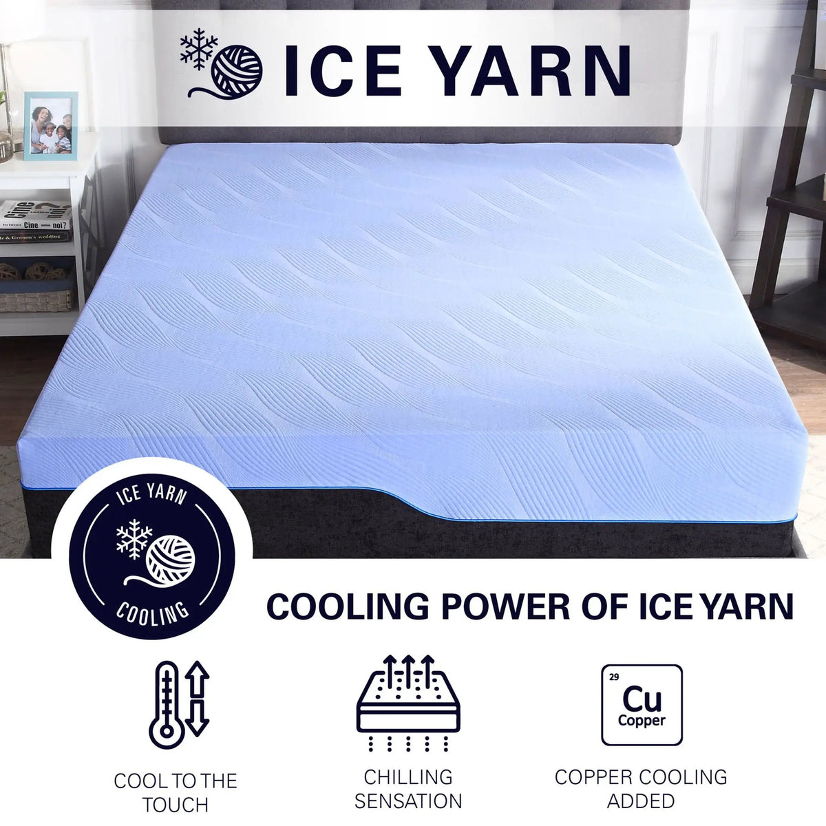 Hybrid Mattress | 12 Inch | Cooling Gel Memory Foam | Coil Support