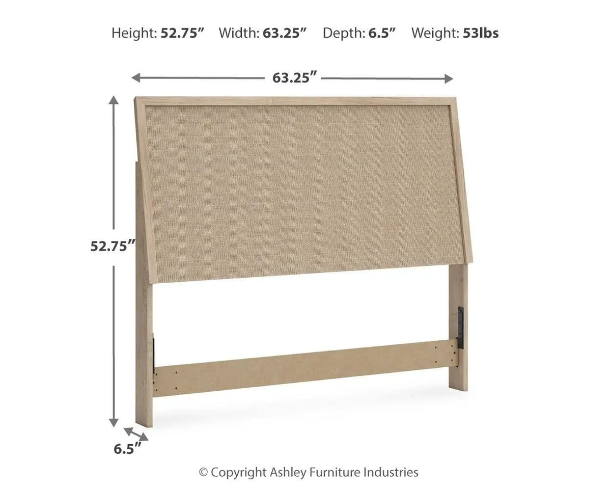 Cielden Two-Tone Panel Headboard | 3 Pieces | Home Furniture | Panel Headboard