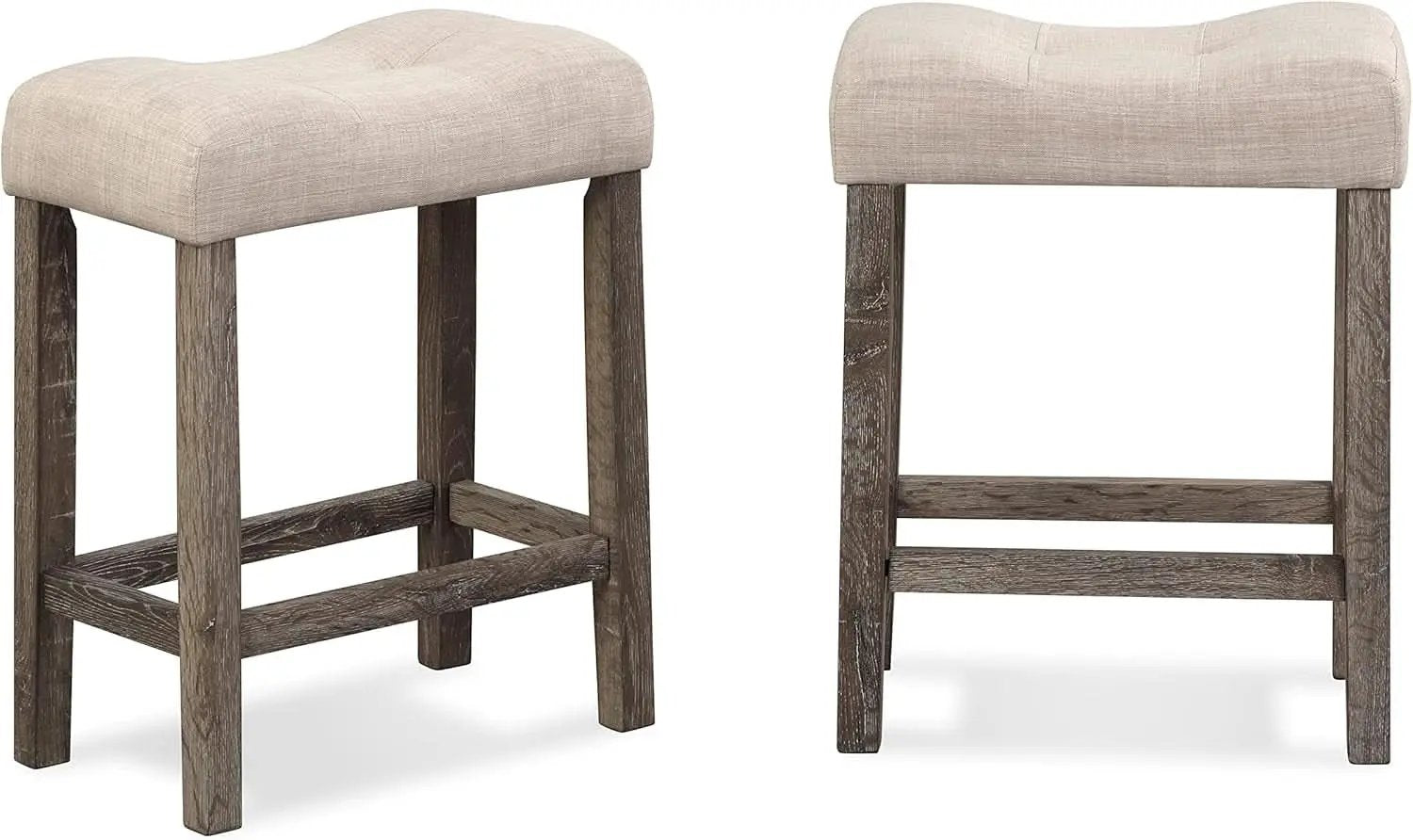 Taupe Upholstered Counter Height Elegant Dining Set from PriceLows™