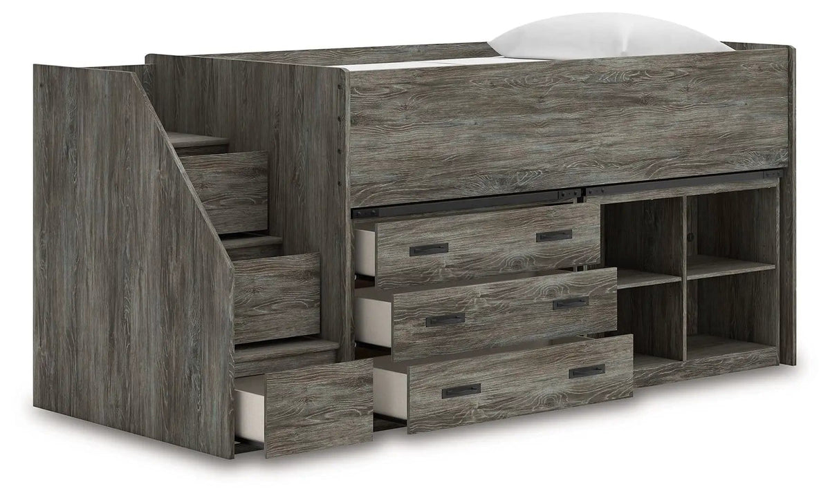 Frandern Loft Bed | 6 Pieces | Metal | Bedroom