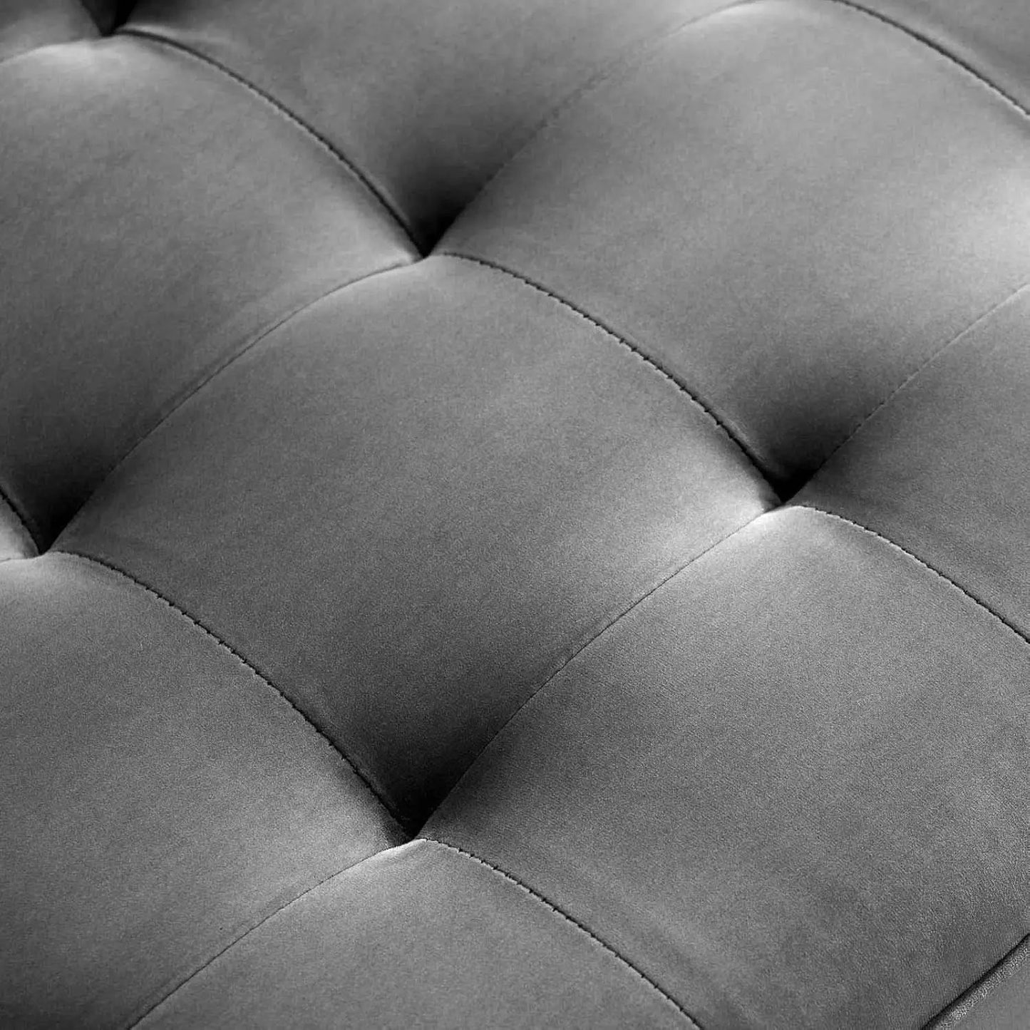 Valour Performance Velvet Sofa Gray Mid Century Modern from PriceLows™
