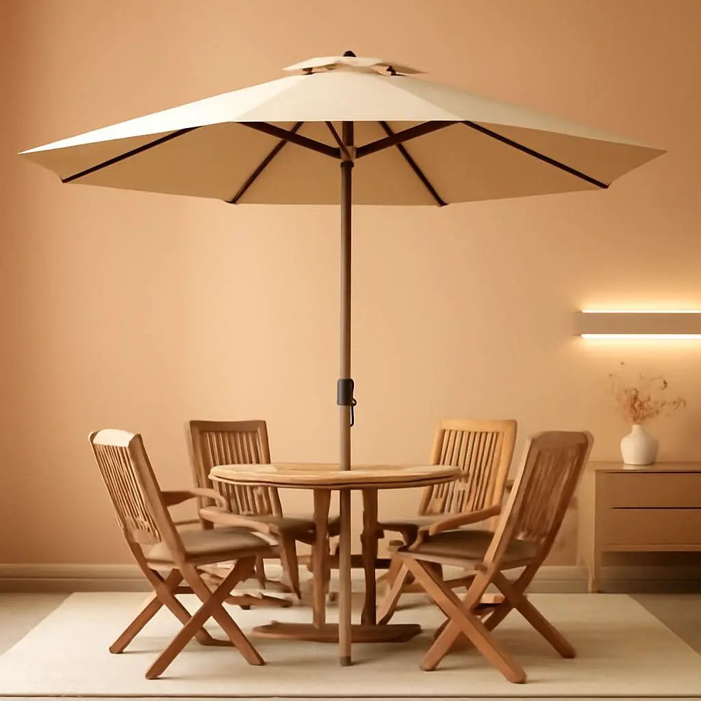 9 Foot Outdoor Patio Umbrella With Push Button Tilt from PriceLows™