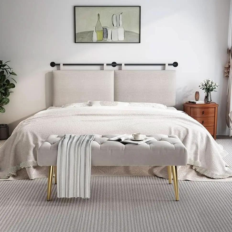 Adjustable Wall Mounted Queen Size Headboard with Tufting from PriceLows™