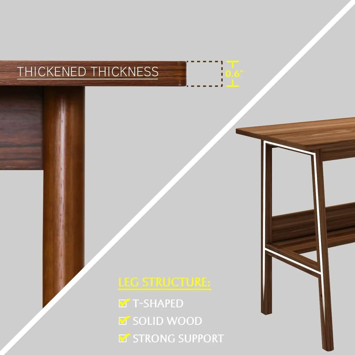 Walnut 110 Inches Twin Person Computer Workstation from PriceLows™