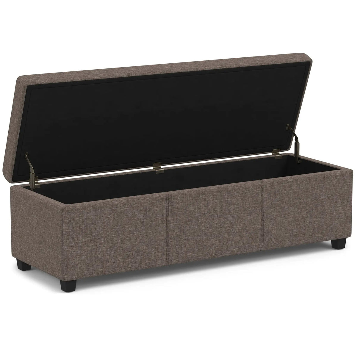 Storage Ottoman Bench | Solid Wood Frame | High Density Foam