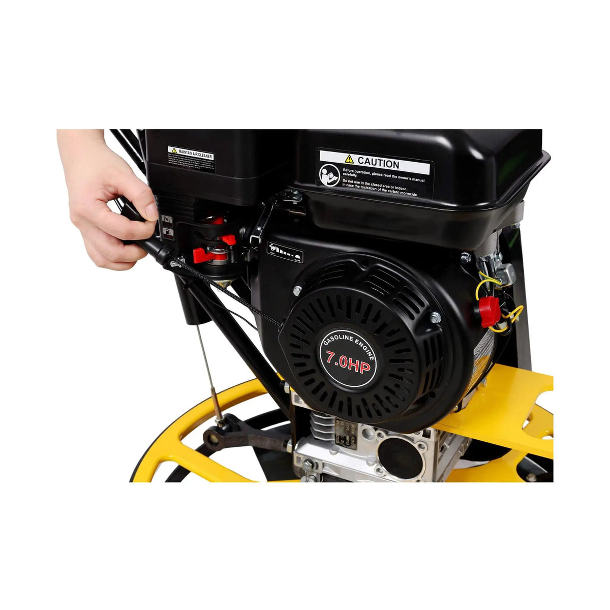 Gas-Powered Concrete Surface Finisher | 22 Inch Walk-Behind | 7HP EPA-Certified Engine | 3600 RPM