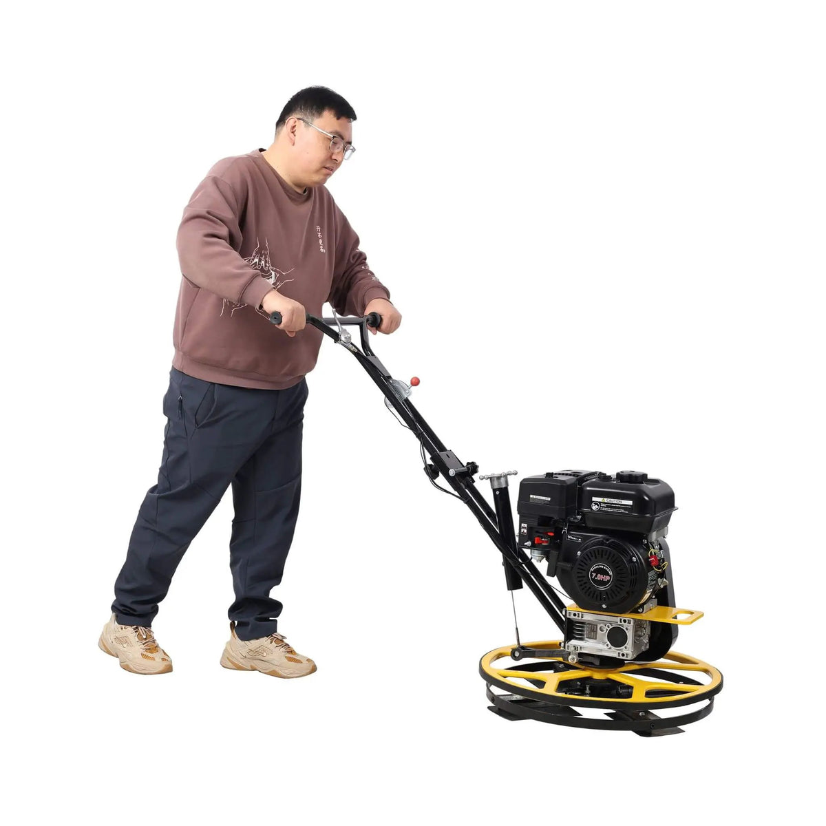 Gas-Powered Concrete Surface Finisher | 22 Inch Walk-Behind | 7HP EPA-Certified Engine | 3600 RPM