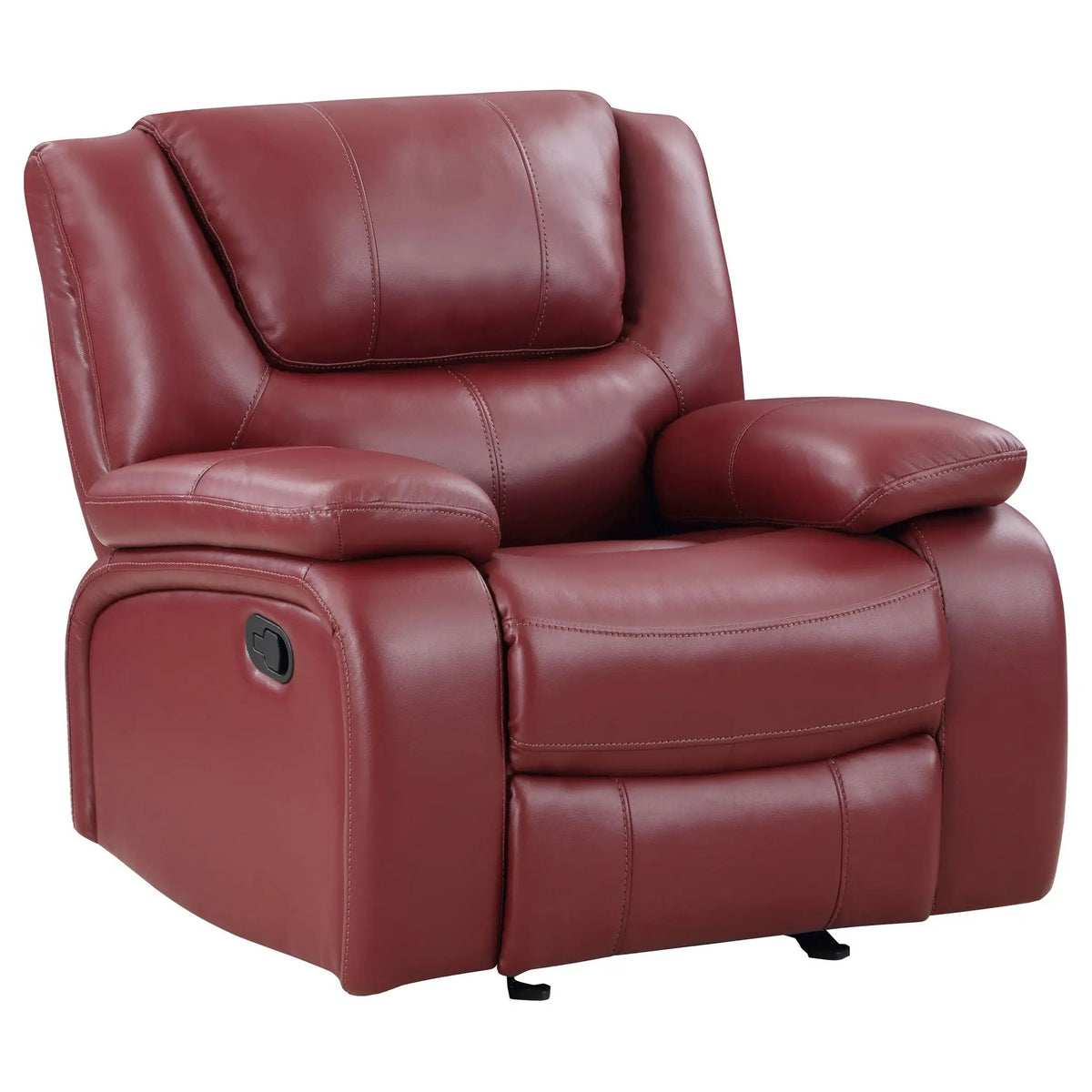 Elodie Glider Recliner Chair | Manual Reclining And Gliding | Tailored Channeling | Pillow Armrests