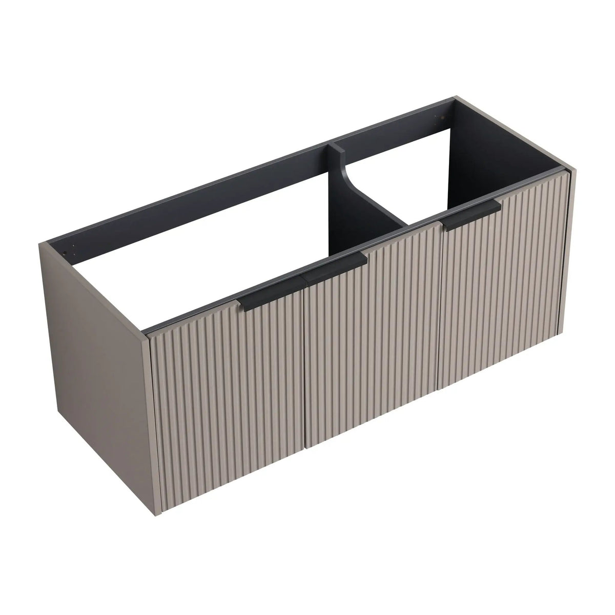 Wall Mounted Bathroom Vanity | Soft Close Doors | Wavy Door Panels