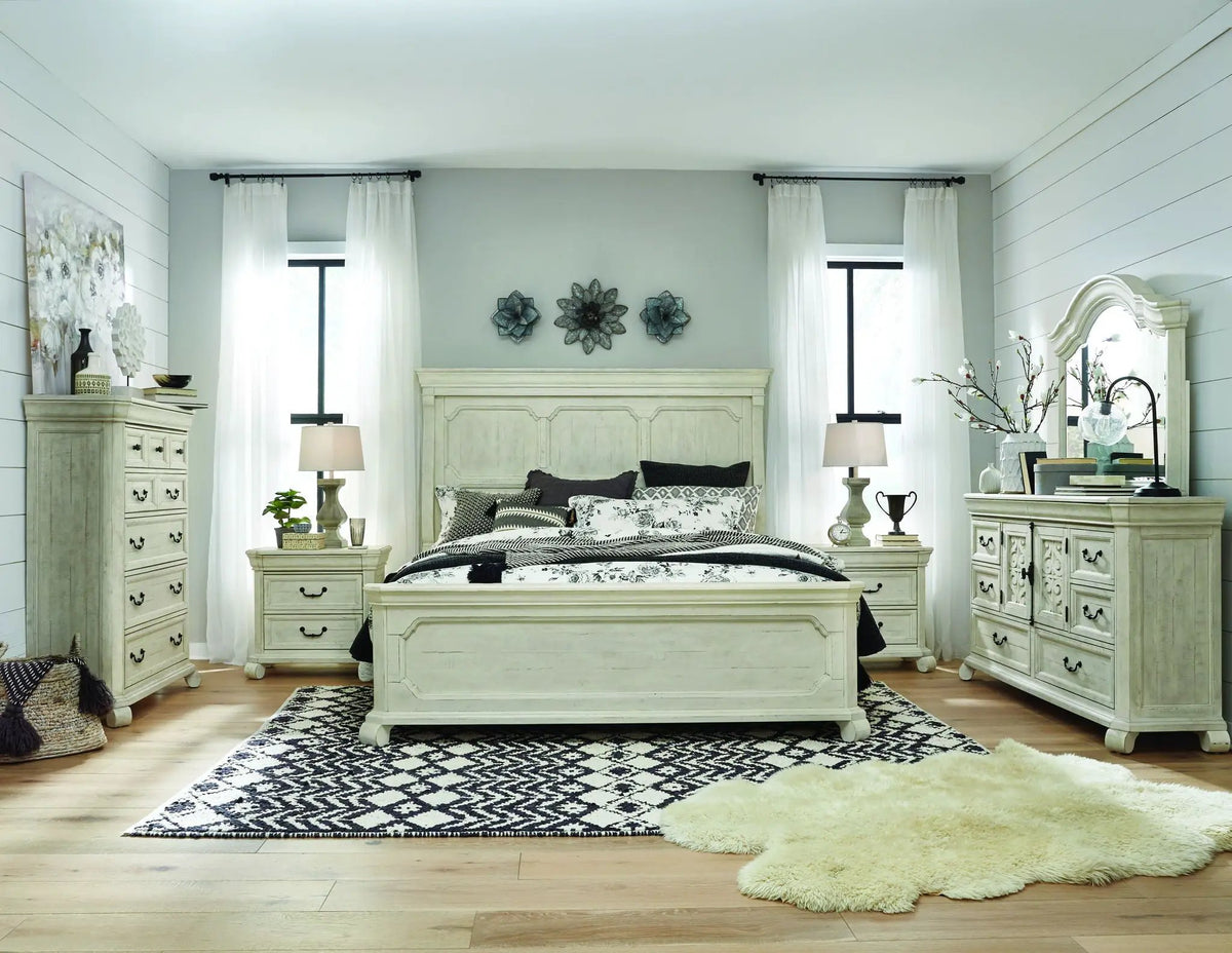 Bronwyn Panel Bed | 90 Inch Length | Signature Bedroom Collection Style | Statement Headboard