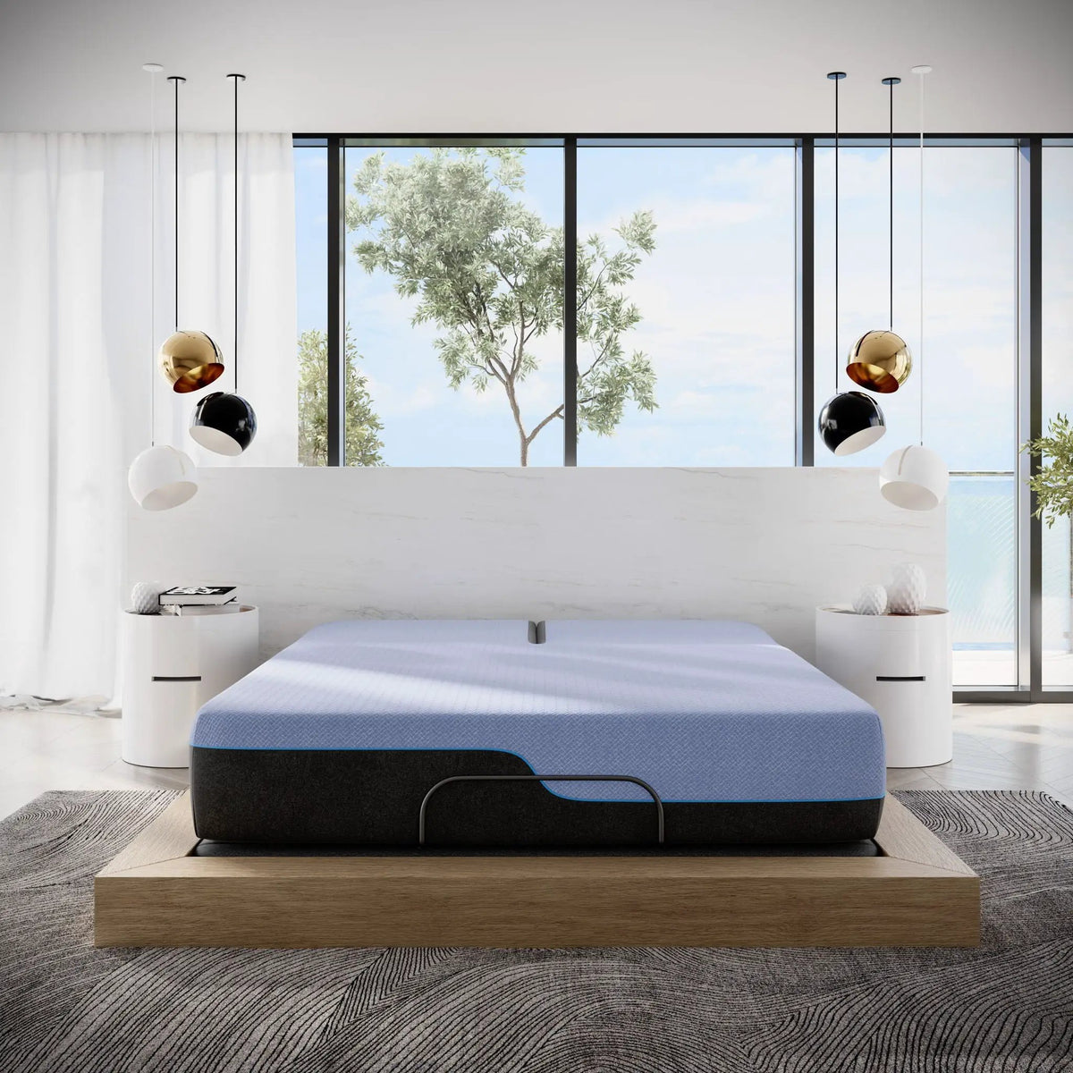 Hybrid Mattress | 12 Inch Height | Talalay Latex | Copper Infused Foam