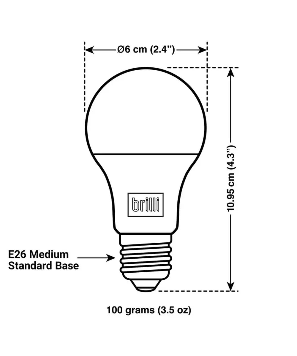 A21 LED Light Bulbs | 100 Watt | Dimmable 2700K | 6 Pack