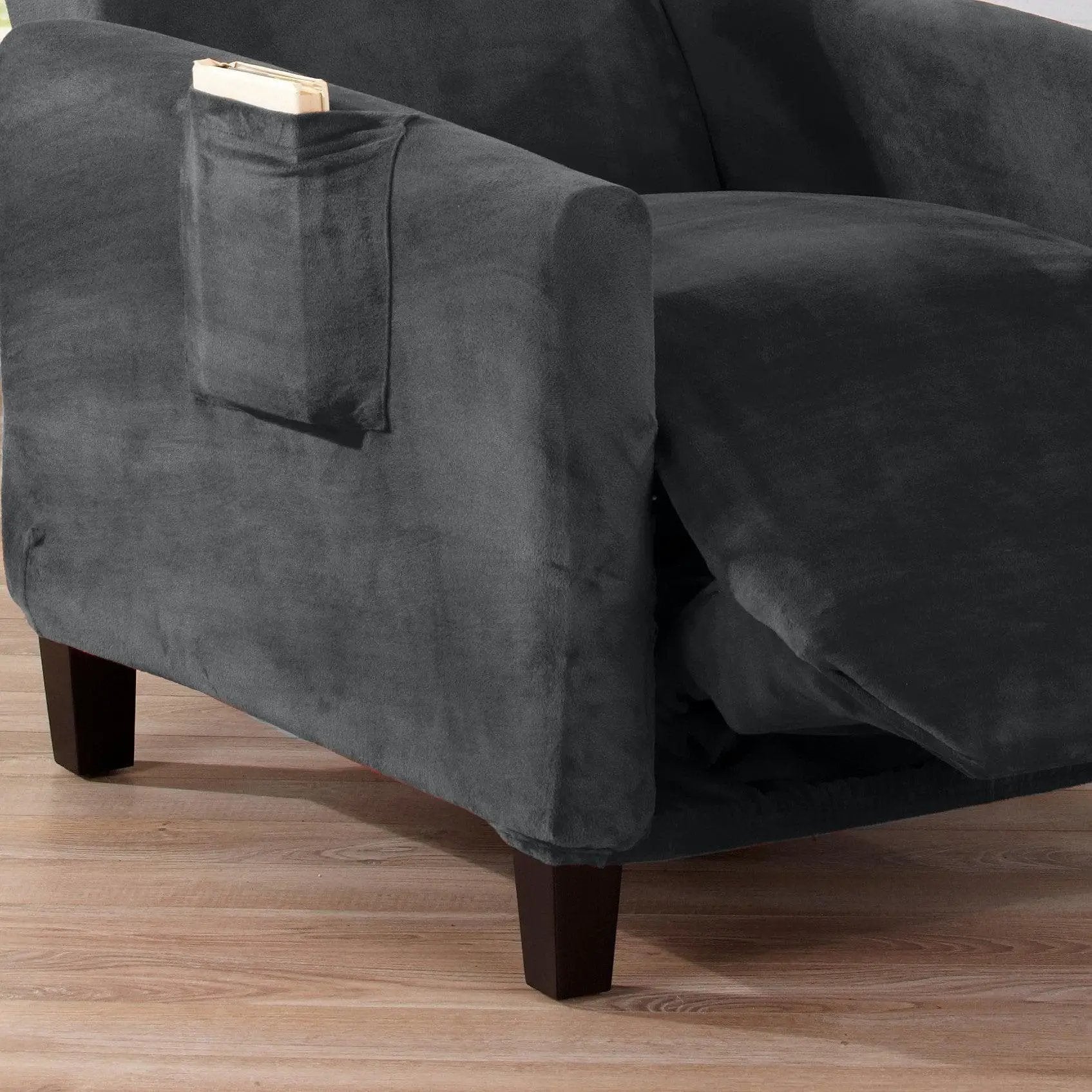 Velvet Stretch Slipcover - Gale Collection from PriceLows™