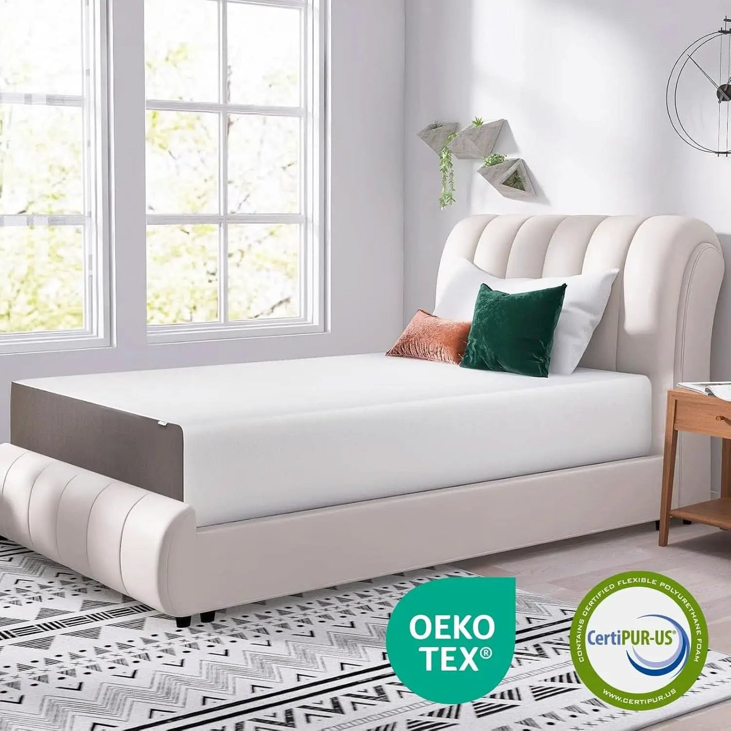 Memory Foam Mattress 12Inch Ultra Soft White Comfort from PriceLows™