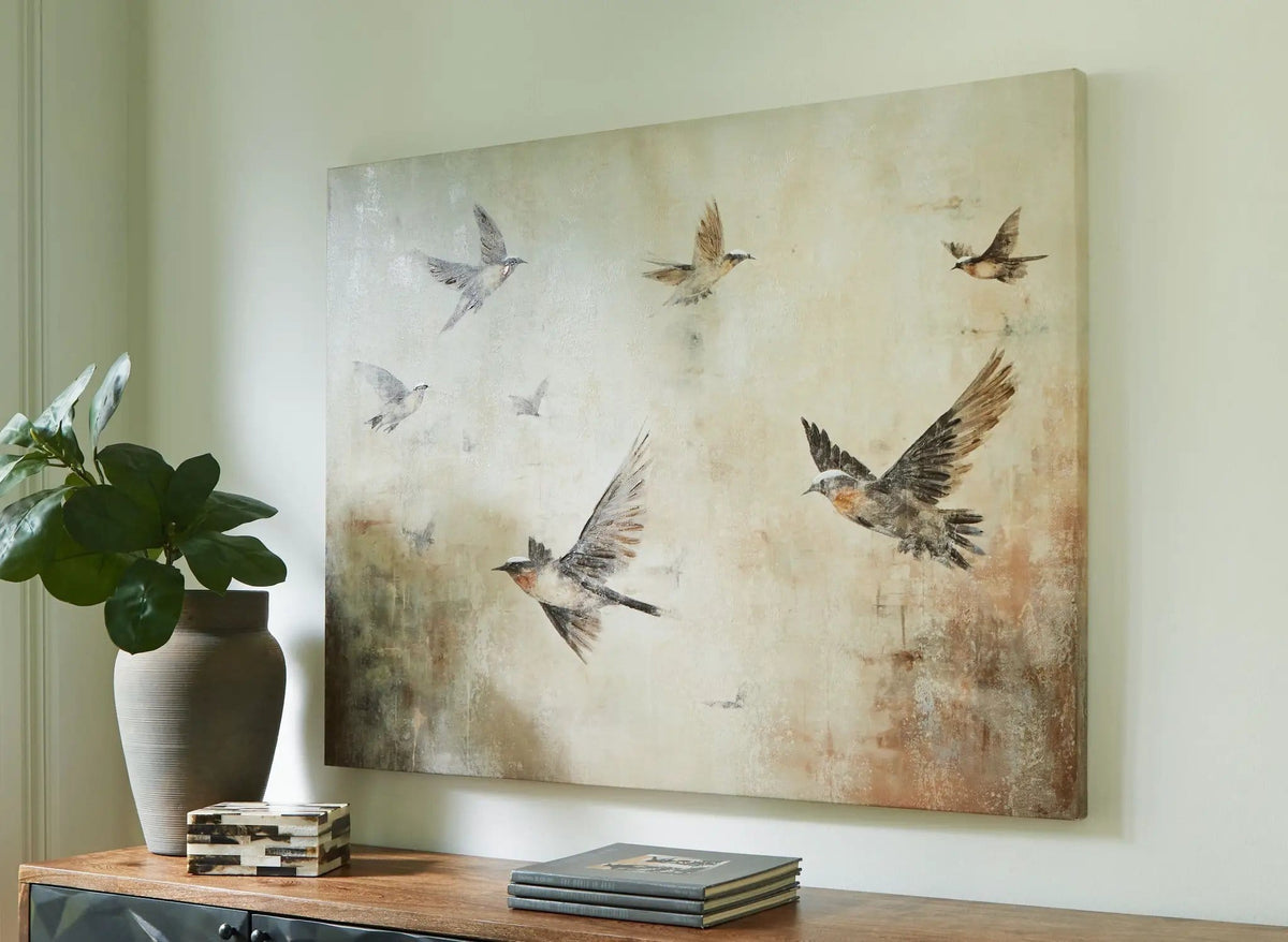 Collmund Wall Art | 48 x 1.5 x 36 in | Home Furniture | Gray / Brown