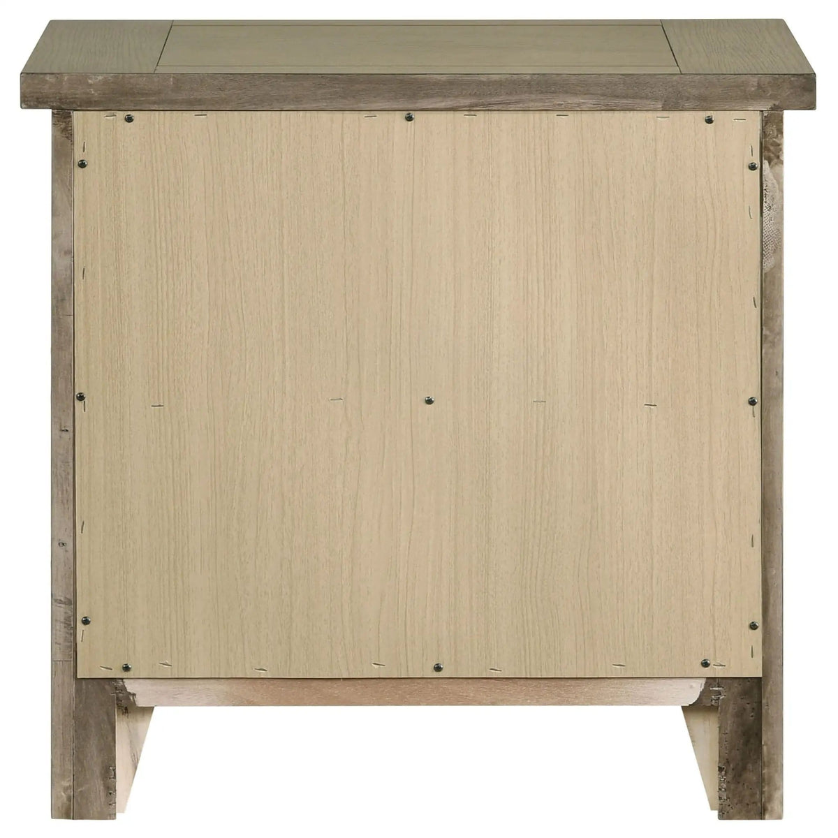 Hazlewood 2-drawer Nightstand Bedside Table Vineyard | 25.75 x 15.25 x 25.25 in | Rubberwood & Engineered Wood | Oak