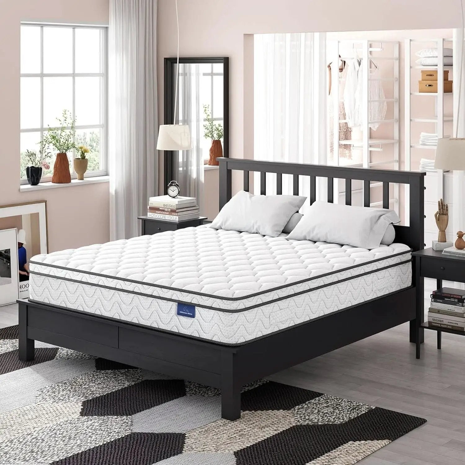 Twin Size Mattress 12Inch Fiberglass Free Memory Foam Hybrid from PriceLows™