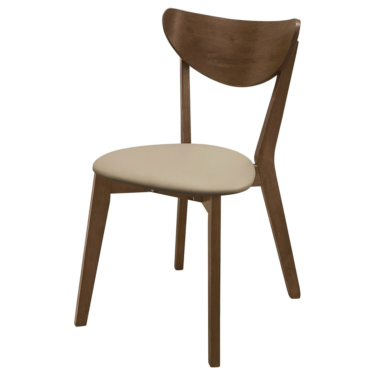 Kersey Wood Dining Side Chair Chestnut (Set of 2) | 17.25 x 21.75 x 31.25 in | Rubberwood & Engineered Wood | Dining Room