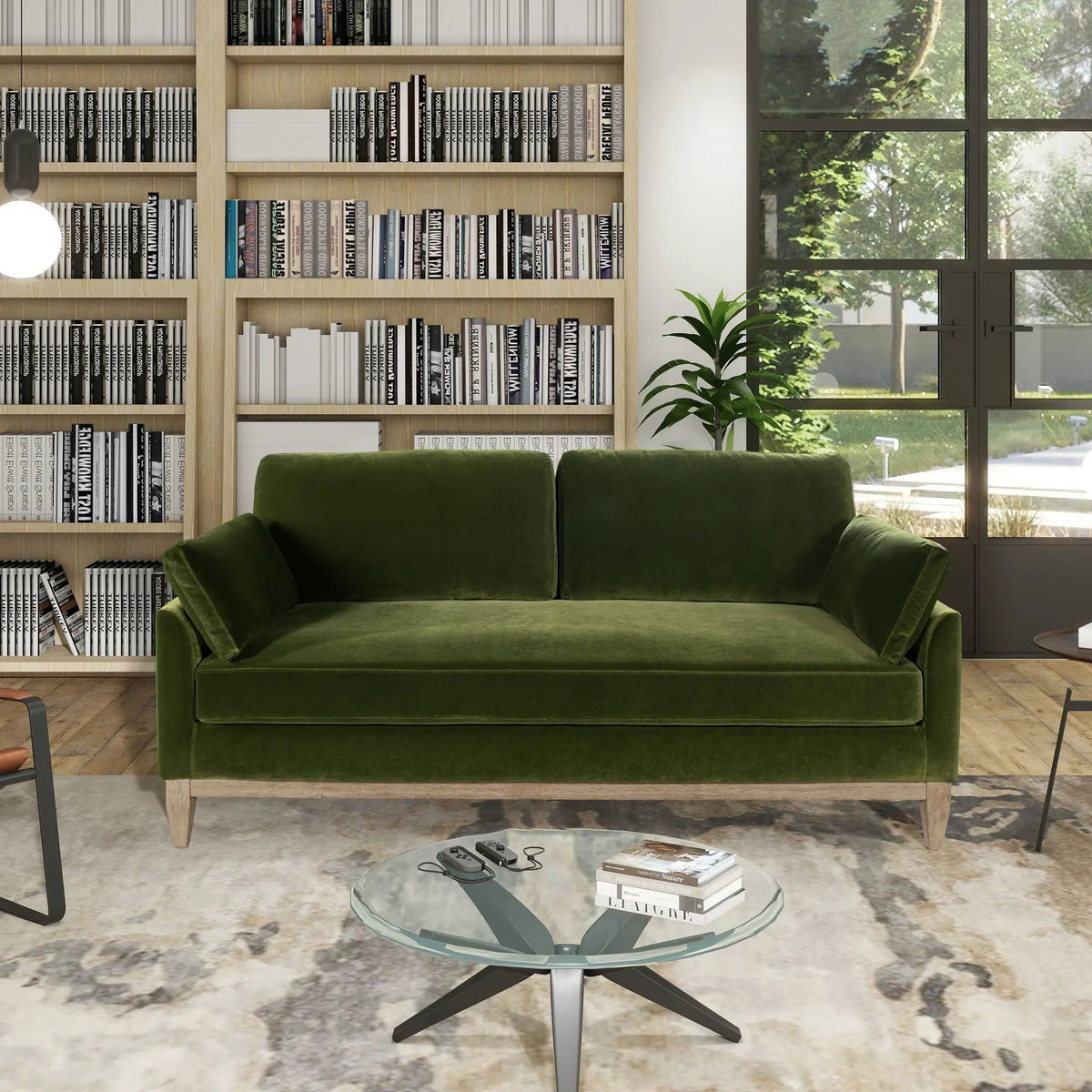 Pasadena Modern Farmhouse Sofa | Bench Seat Cushion | Performance Upholstery | Sustainable Natural Rubber