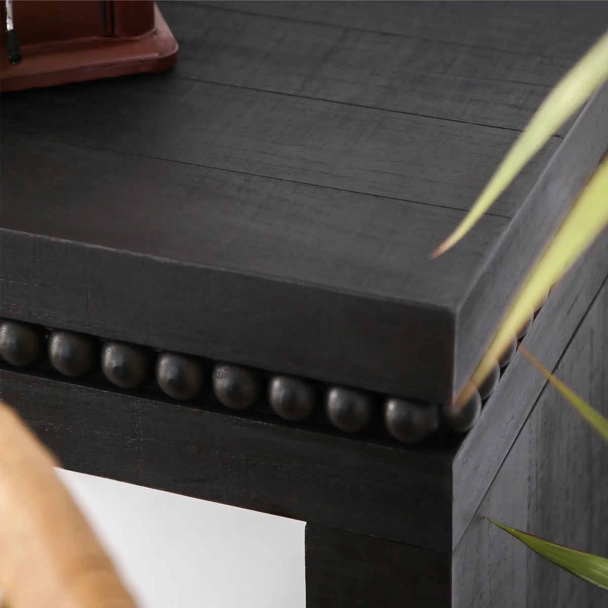 Rustic Wood Console Table | 64 Inch Width | Floating Top Design | Engineered Wood