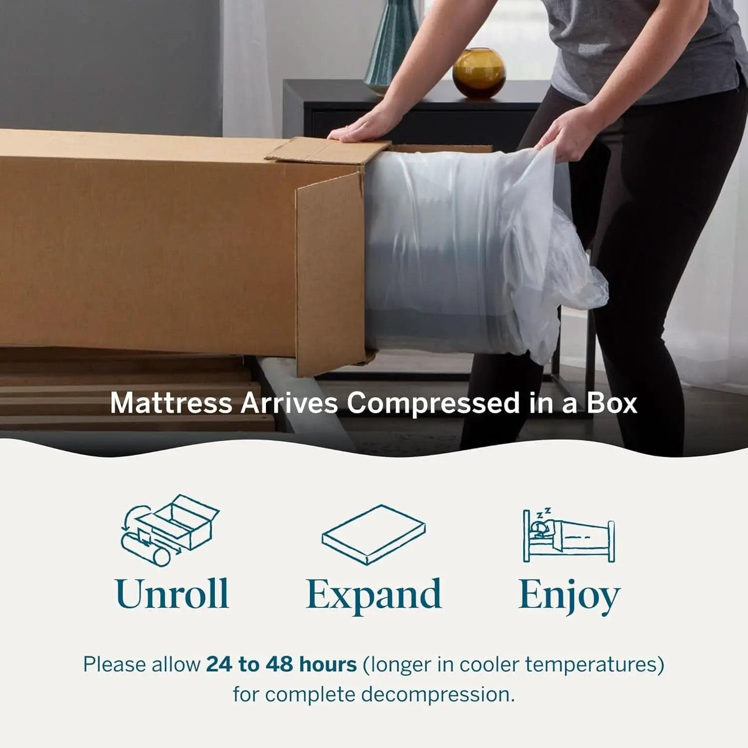 Full Size Memory Foam Mattress Bamboo Charcoal Gel Infusion from PriceLows™