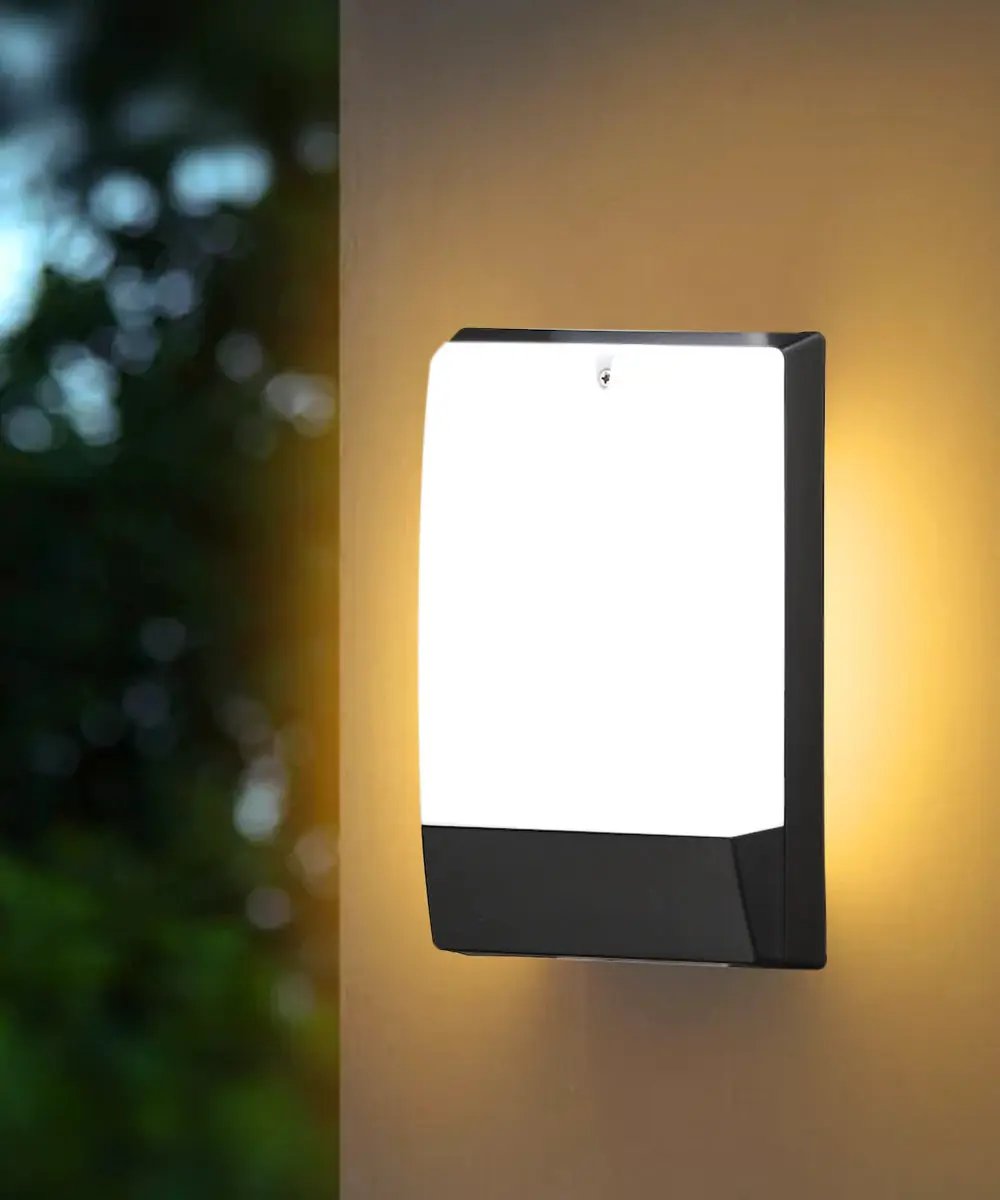 Outdoor Led Wall Pack | Dusk To Dawn Sensor | Low Profile | Black