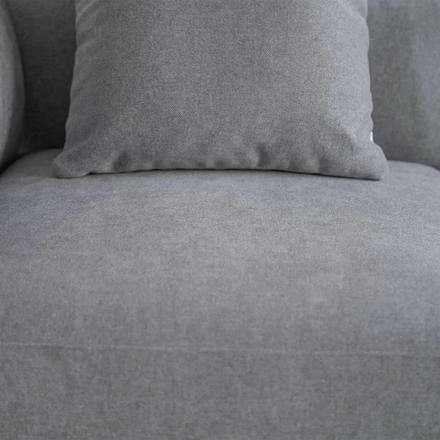 L Shaped Sectional Sofa Convertible In Linen Grey Modern from PriceLows™