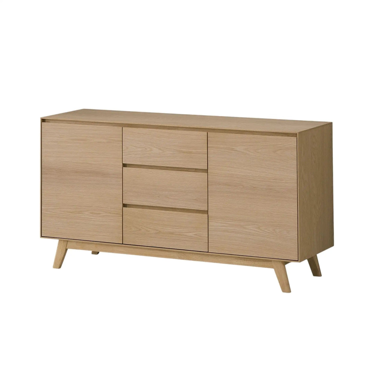 Kasem Server | 18 x 55 x 30 in | Metal | Oak