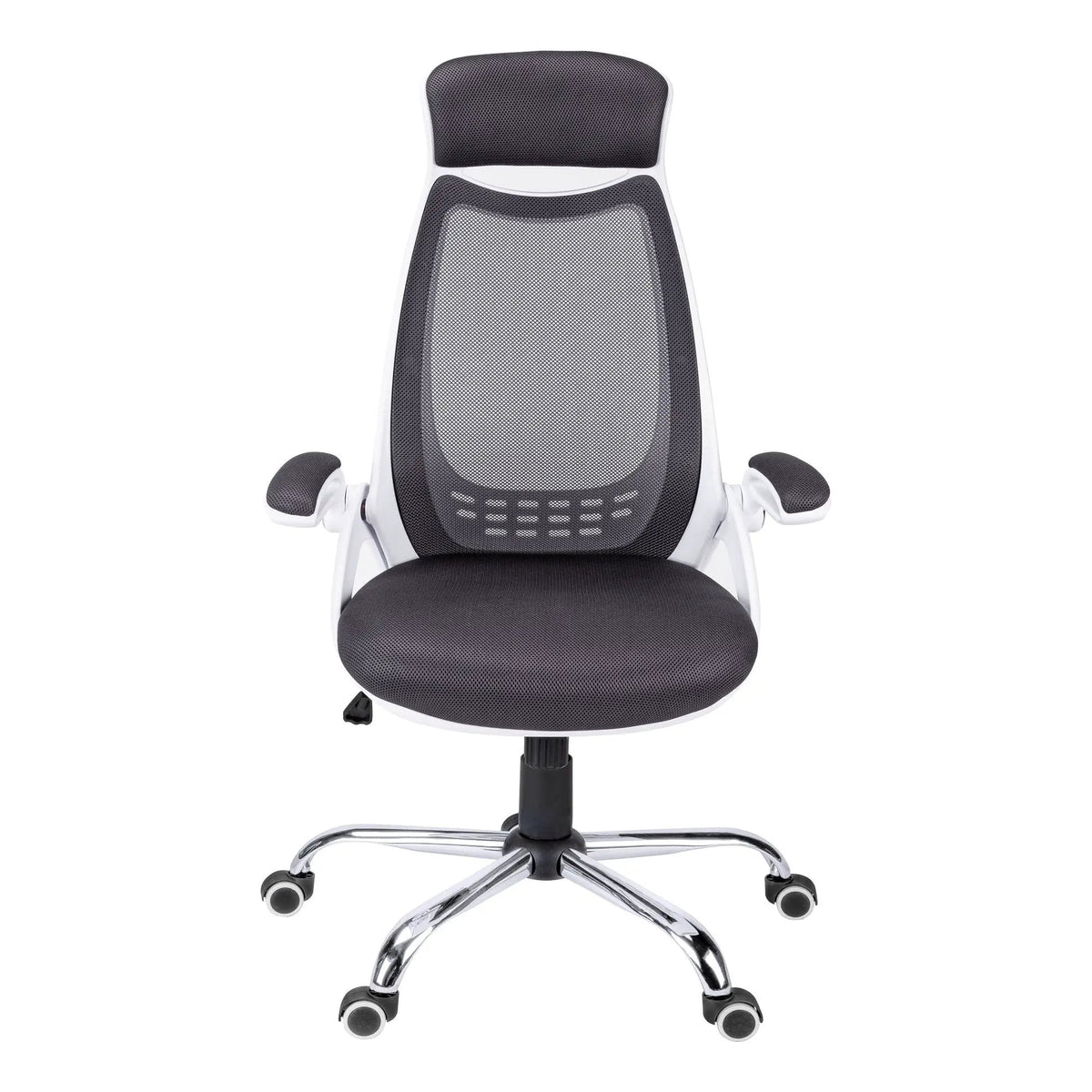 High-Back Executive Office Chair | Ergonomic Curved Backrest | Armrests | 45 Inch Height