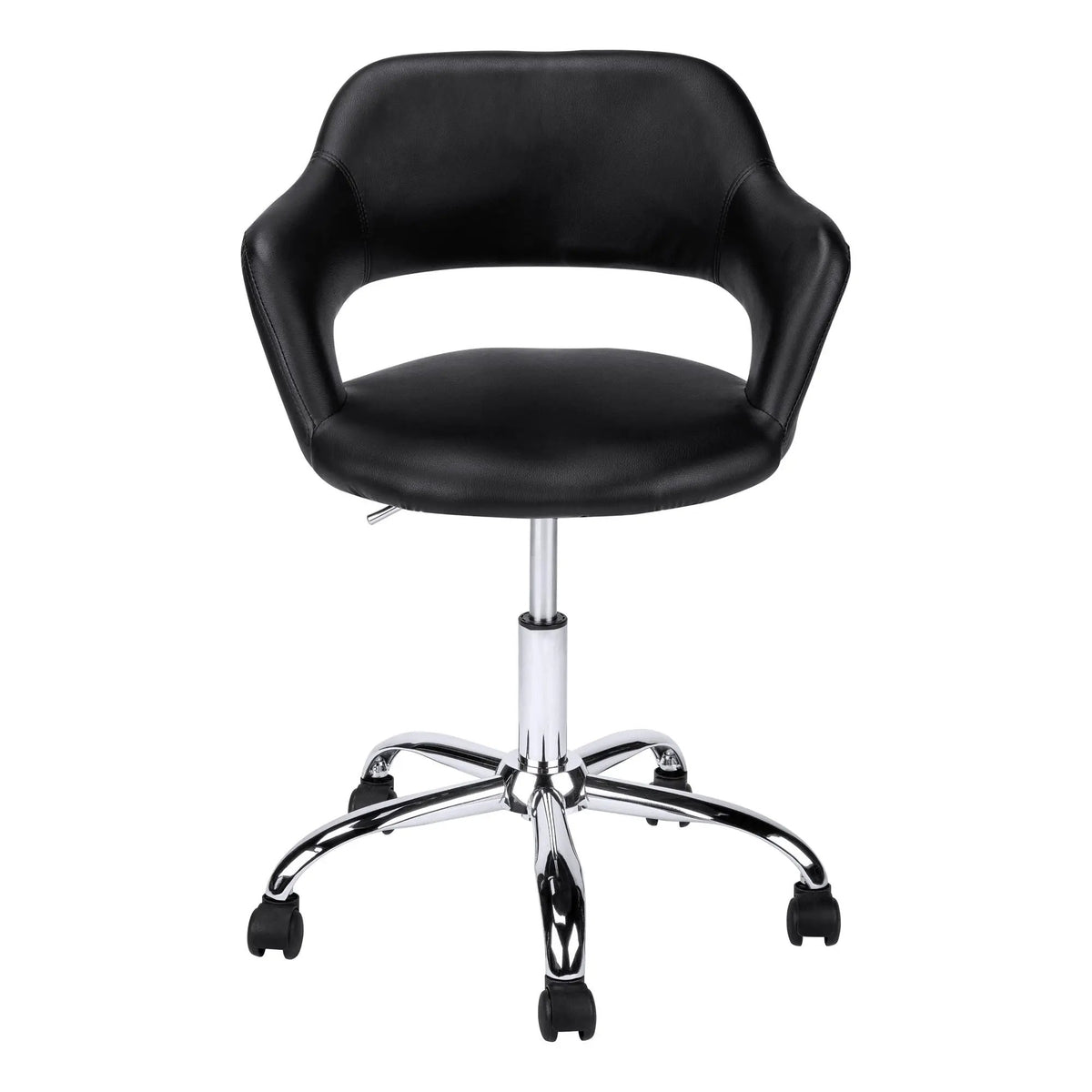 Low-Back Ergonomic Office Chair | Extra-Wide Backrest | Deep Seat | Hydraulic Height Adjustment