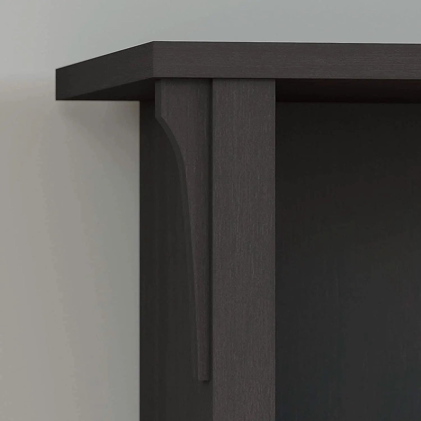 Vintage Black Bookcase With Adjustable Shelves For Home from PriceLows™