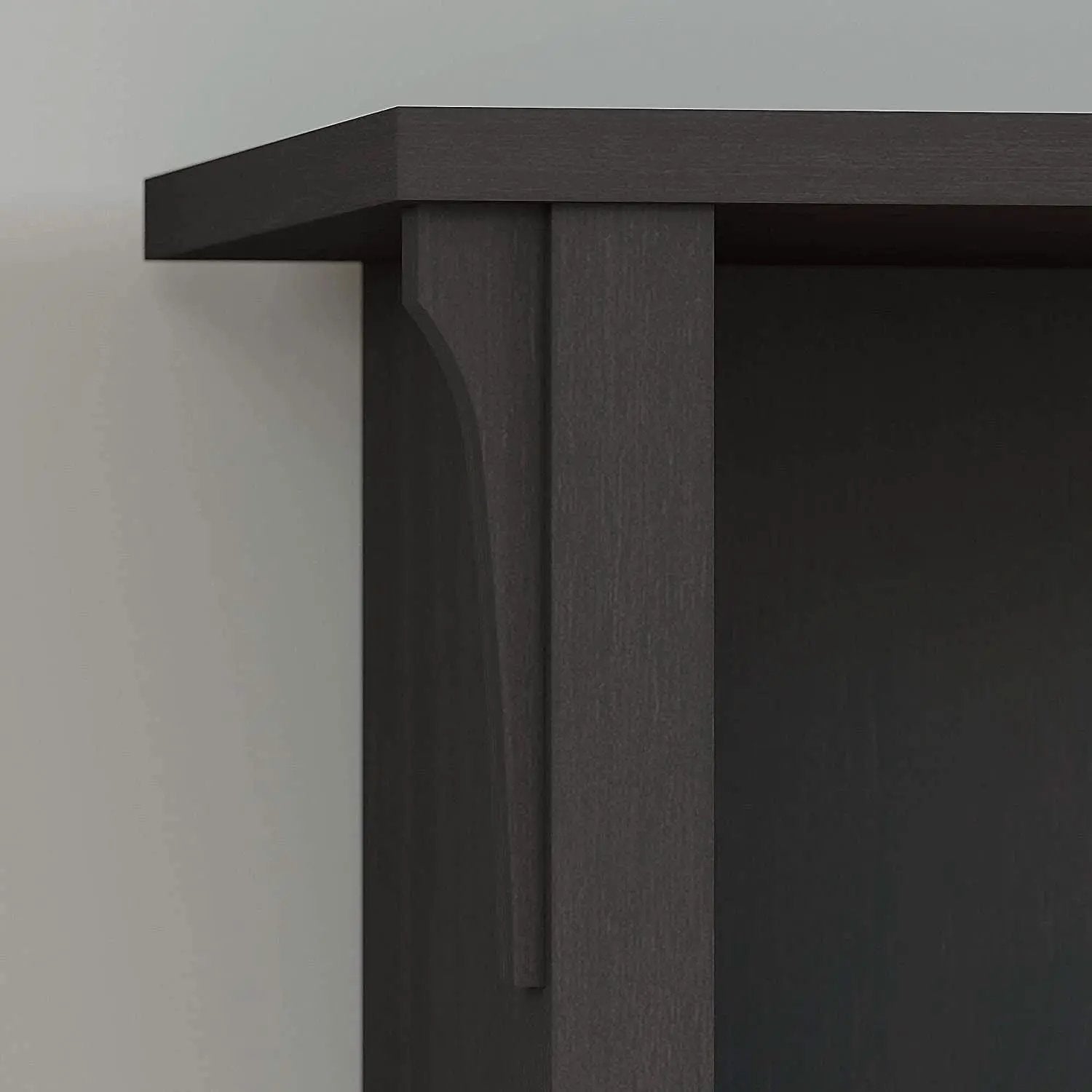 Vintage Black Bookcase With Adjustable Shelves For Home from PriceLows™