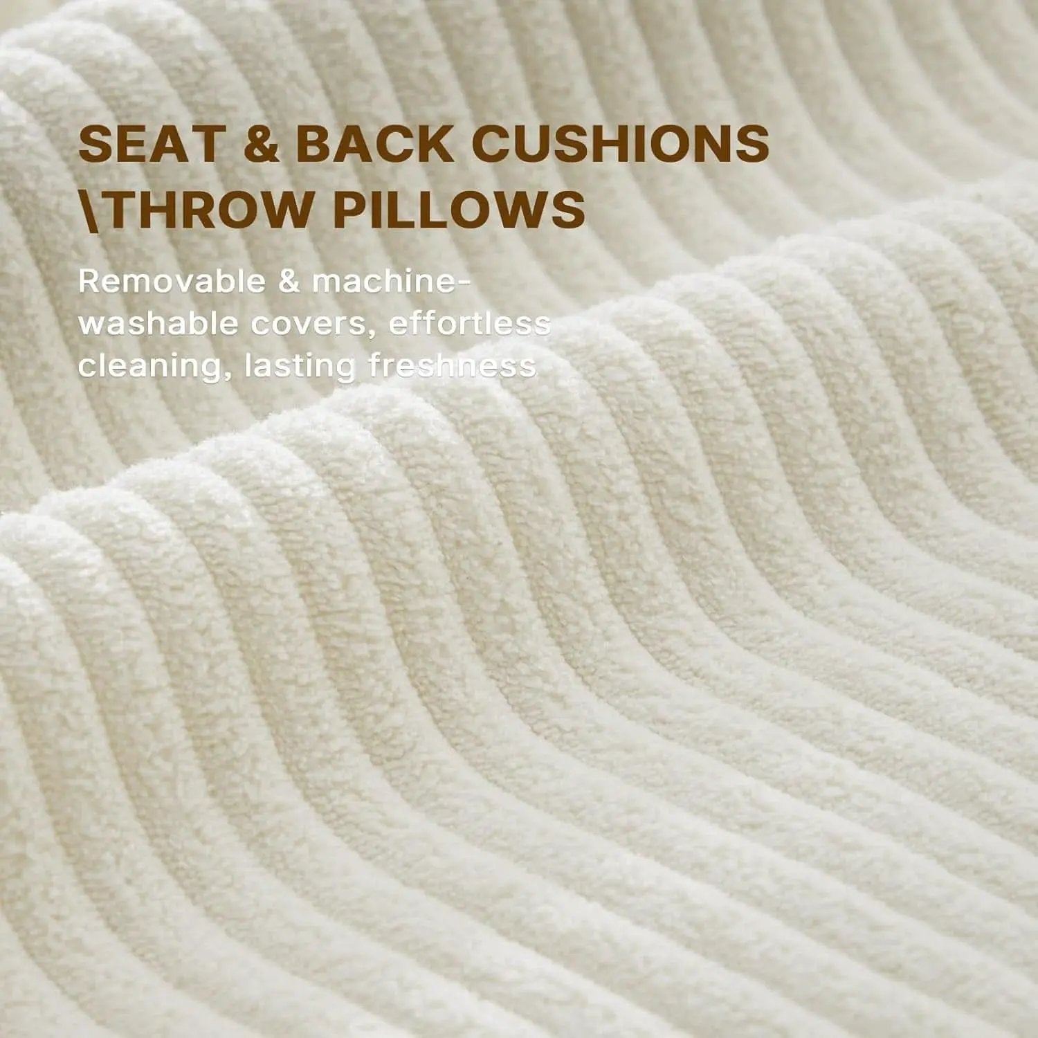 Beige 65-Inch Sleeper Sofa Bed, 2-in-1 Convertible from PriceLows™