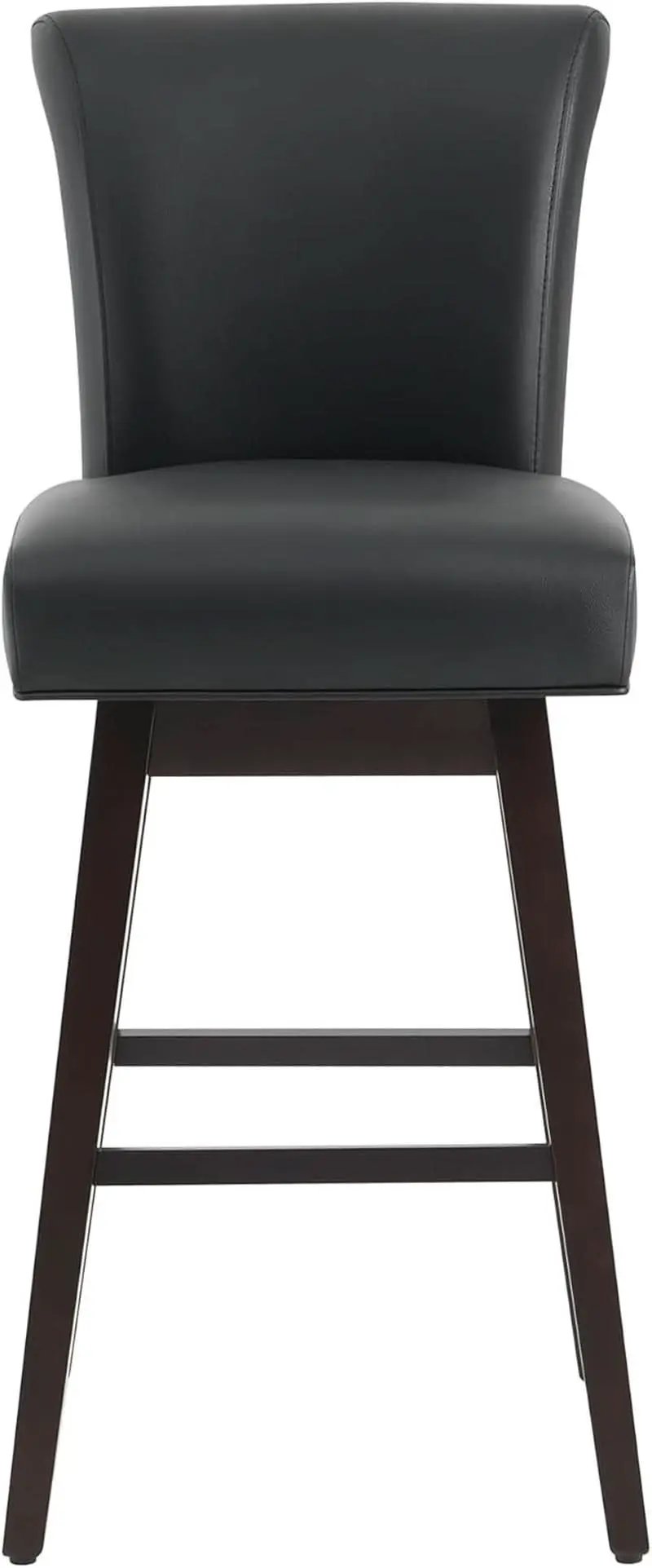 30 Inch Counter Height Swivel Bar Stools Set Of 2 Black from PriceLows™