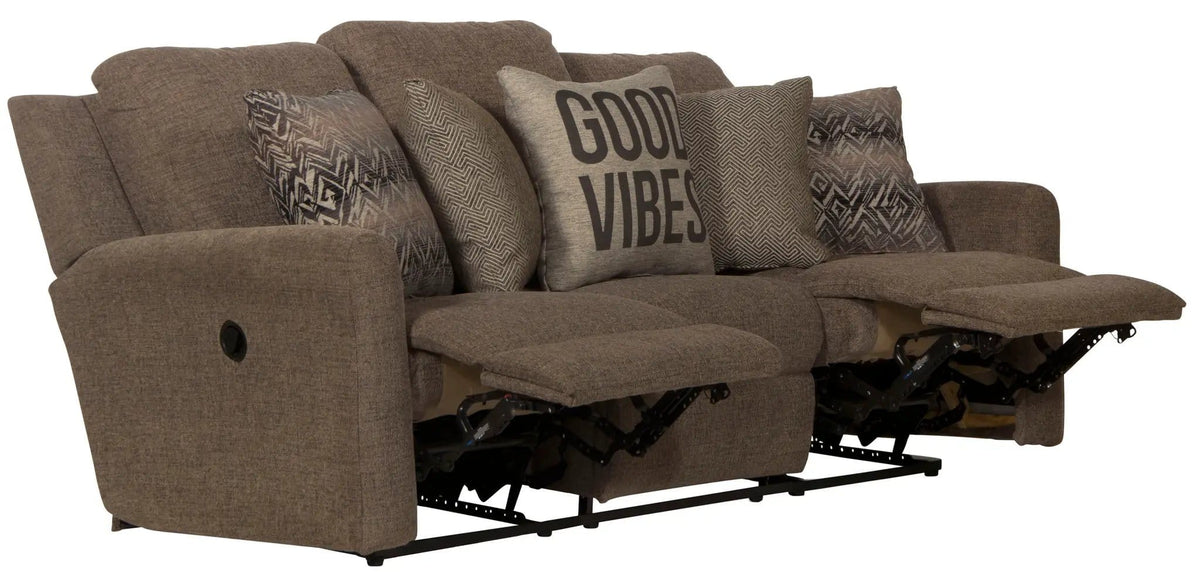 Calvin Reclining Sofa | 4 Pieces | Chenille & Fabric | Living Room