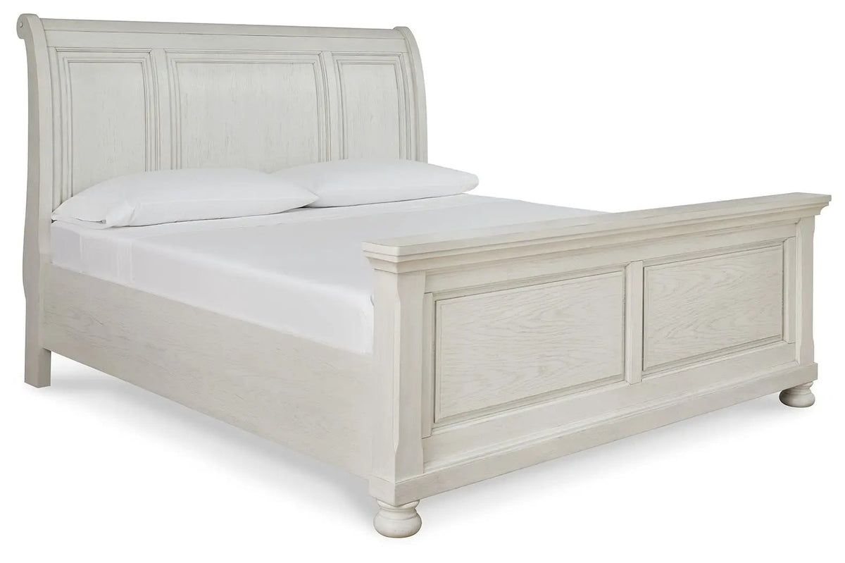 Robbinsdale Sleigh Storage Bed | Elegant Timeless Design | Bedroom Foundation | 85.25 Inch Length