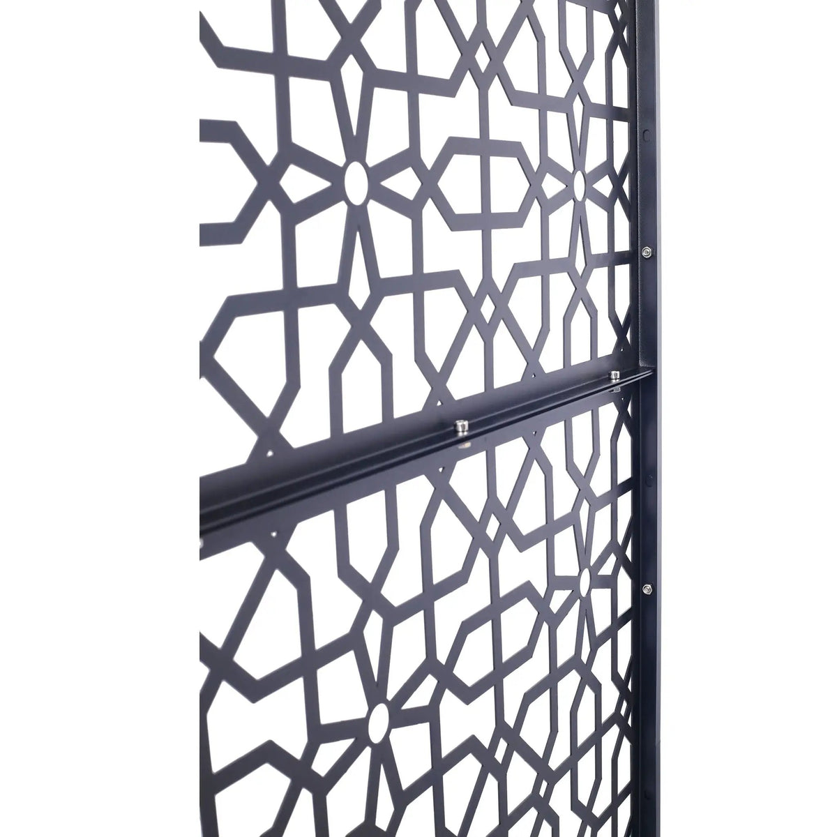 Metal Freestanding Privacy Screen | Rust Resistant Panel | Indoor Outdoor