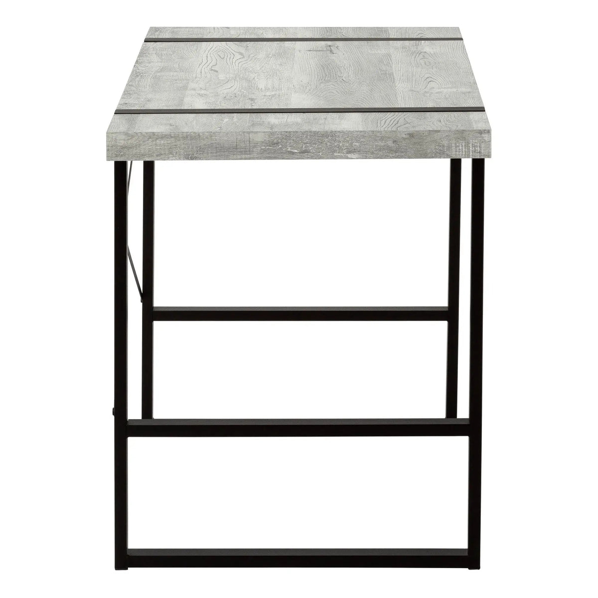 Industrial Computer Desk | 49 Inch Width | Robust Metal Legs | X-Shaped Support Bar