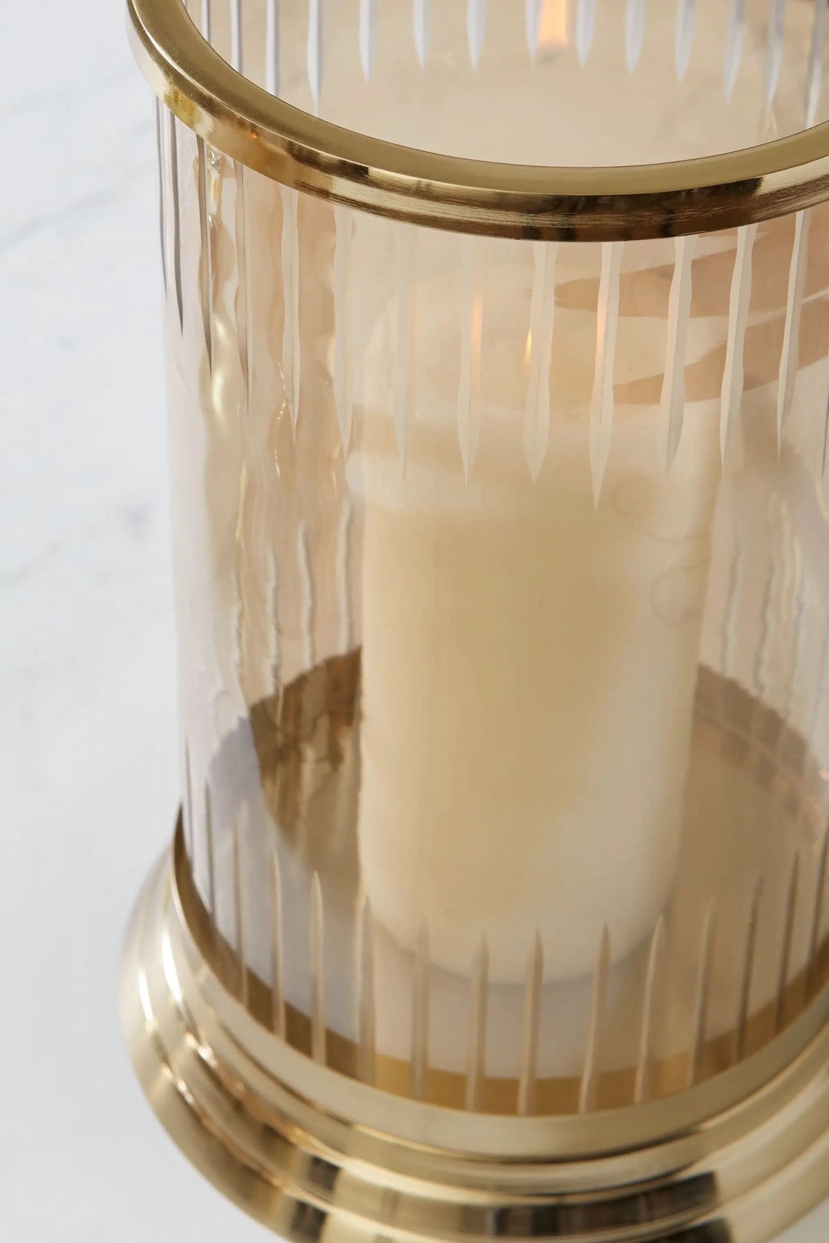 Aavinson Candle Holder | 2 Pieces | Glass & Metal | Home