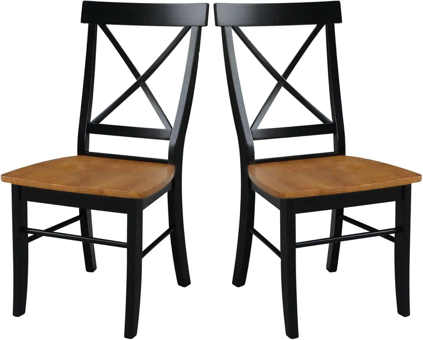 X Back Dining Chair Solid Wood Seat In Black Cherry from PriceLows™