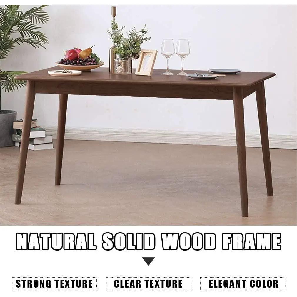 47 Inch Dining Table Natural Finish for Small Spaces from PriceLows™