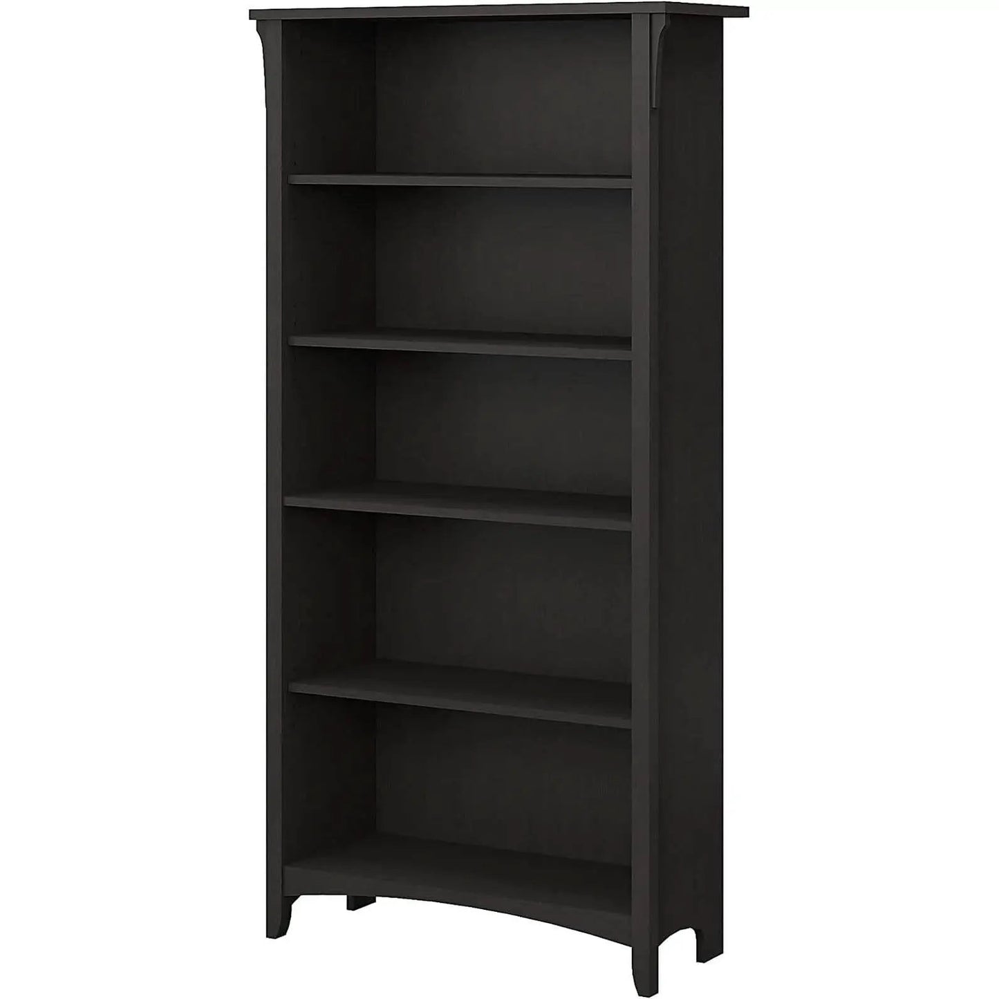 Vintage Black Bookcase With Adjustable Shelves For Home from PriceLows™