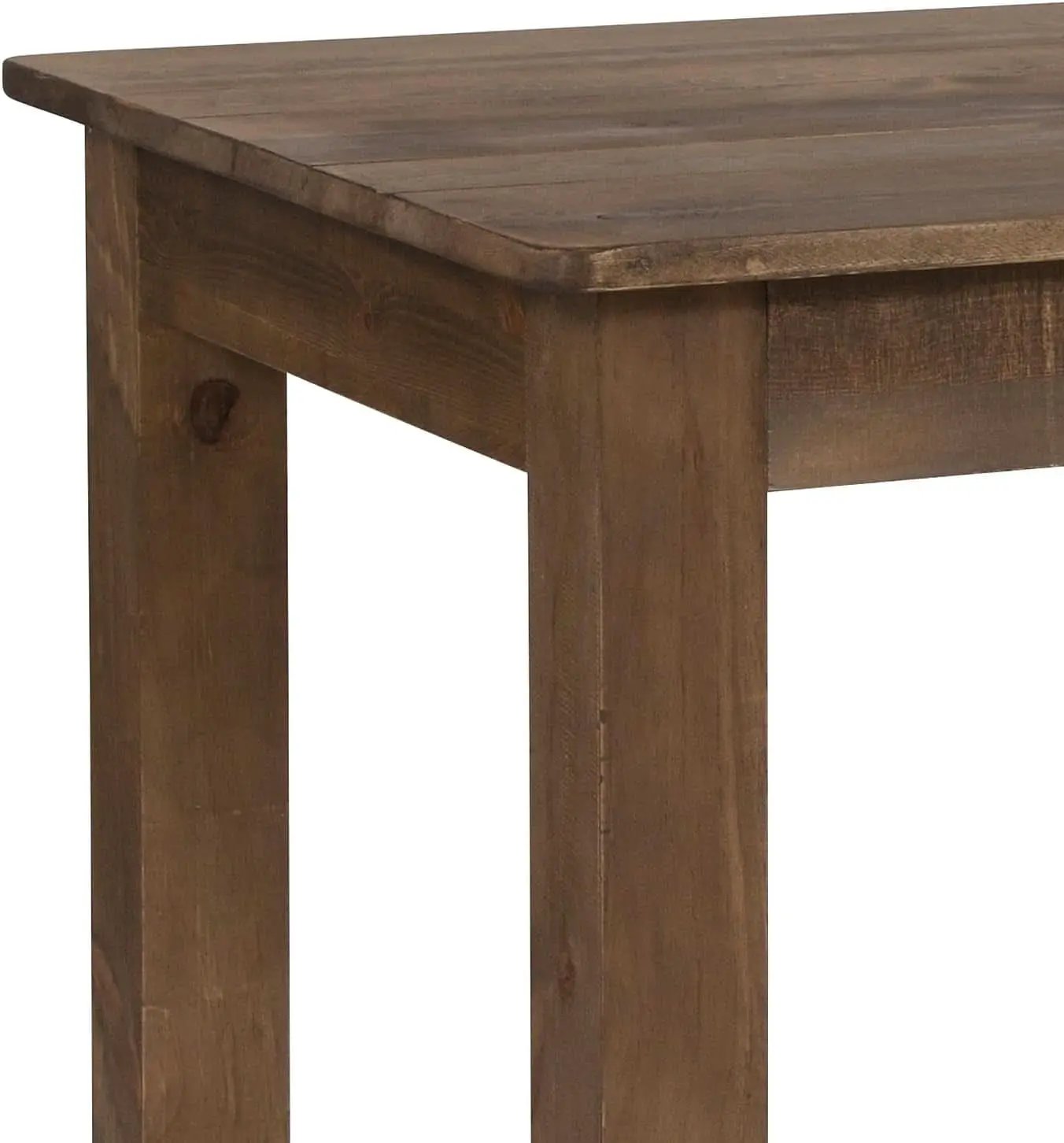 Hercules 46x30 Antique Rustic Solid Pine Farm Dining Table from PriceLows™
