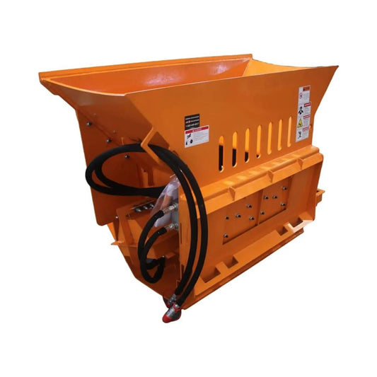 24-Inch Heavy-Duty 13.5 Cu.Ft Concrete Crusher Bucket Skid Steer Attachment | 24 Inch | 13.5 Cu Ft | Home